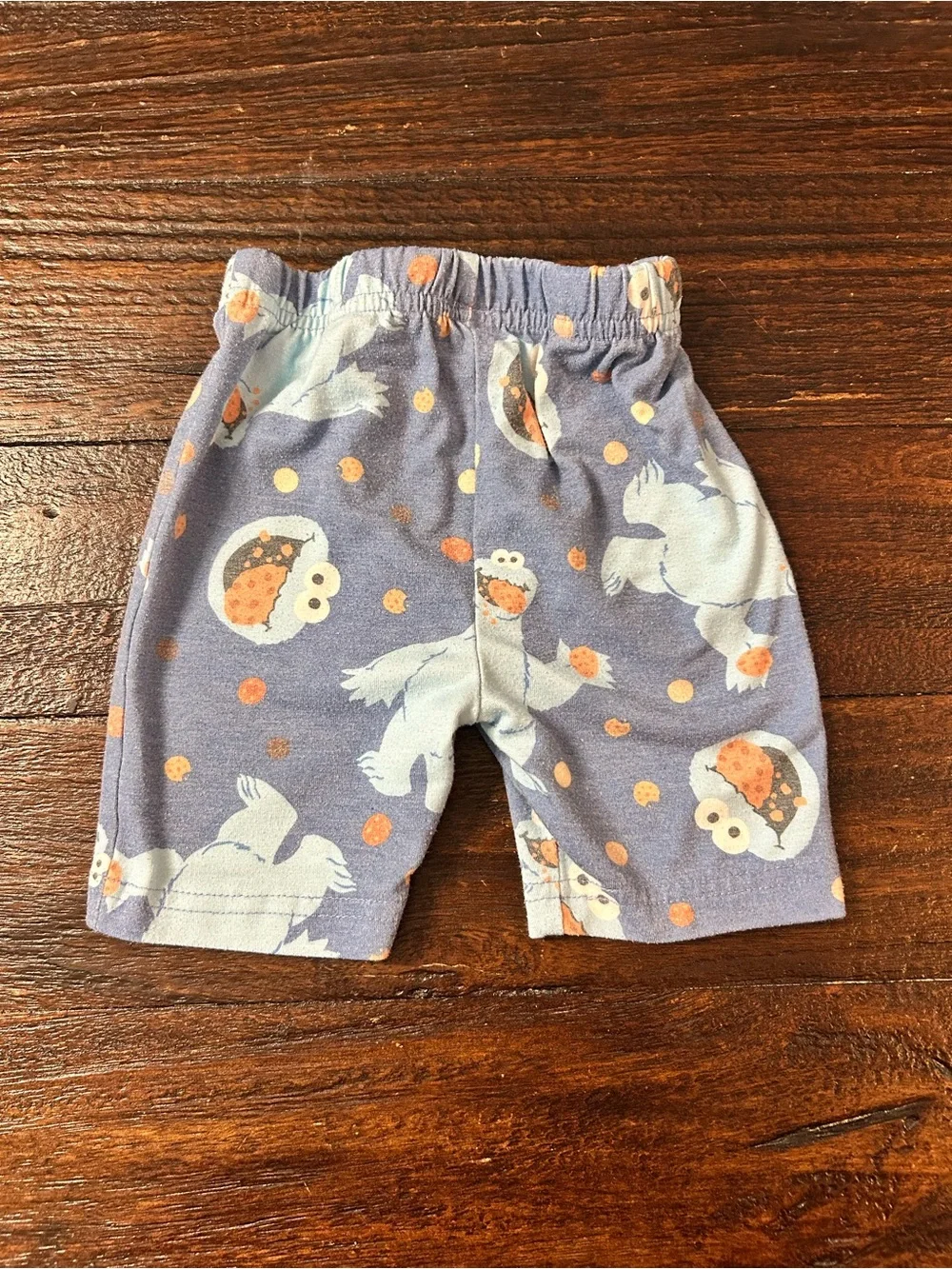 Copper Pearl Cookie Monster- 2pc Short Sleeve Pajama Set - 2T